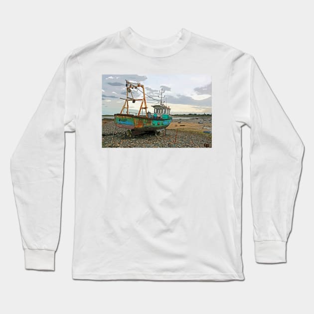 Guernsey Fishing Boat Long Sleeve T-Shirt by RedHillDigital